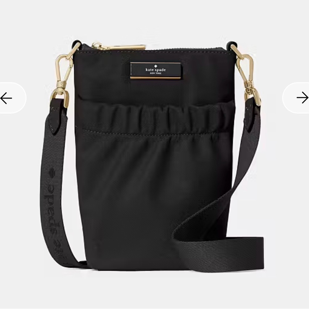 NWT Kate Spade Black Phone Crossbody Bag